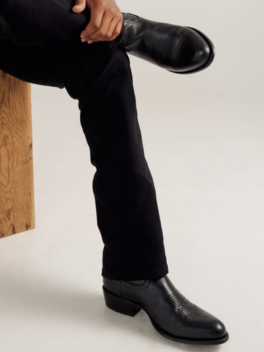 Tecovas The Cartwright Black Classic Western Style Size 12 EE